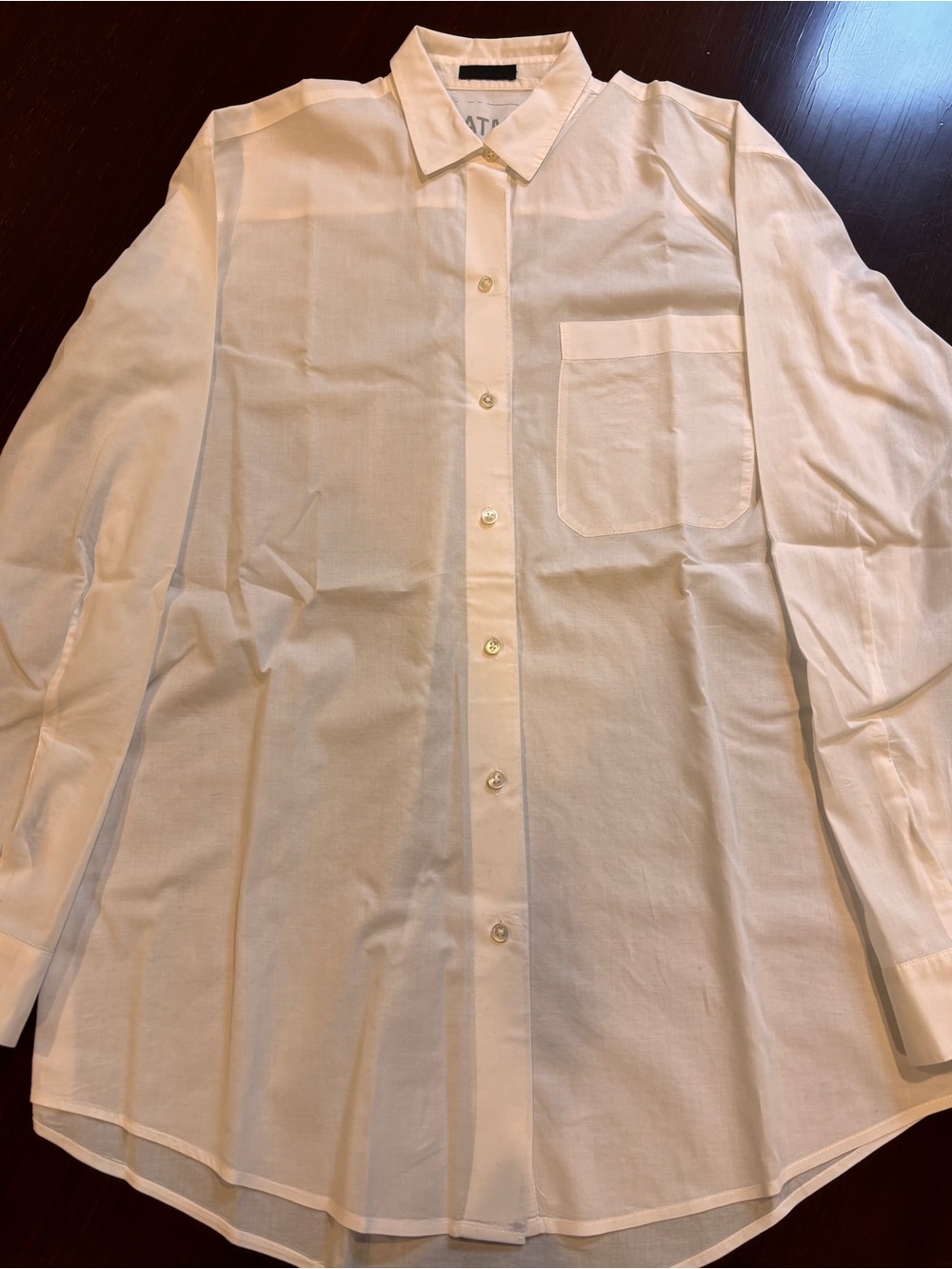 ATM Anthony Thomas Melillo White Long-Sleeve Button-Down Shirt